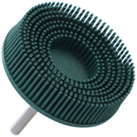 Brosse abrasive Caoutchouc en caoutchouc Roue de polissage vert foncé pour la perceuse électrique pour éliminer la rouille de Burrs Medium, roue abrasive en caoutchouc, Outils(3 pouces) (1/5)