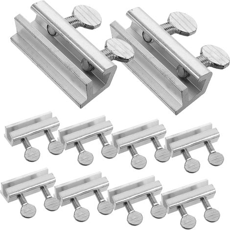 12pièces Verrous De Fenêtre Coulissants Réglables Aluminium Pour Fenêtres De Haut Bas Verrous De Sécurité Pour Coulissantes à Domicile Ou Bureau