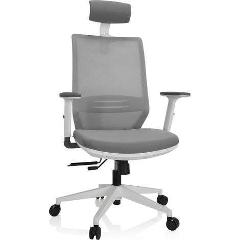 Bürostuhl / Drehstuhl PROFONDO PRO W Netzstoff / Stoff grau hjh OFFICE
