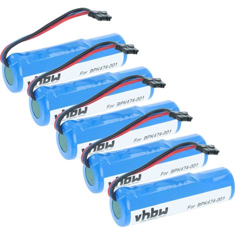 vhbw 5x batería compatible con Verifone V240m Plus, 3GBWC escáner códigos de barra, TPV (2600 mAh, 3,7 V, Li-Ion)