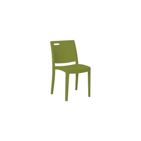 Grosfillex Sedia Clip Verde Cactus Fibra di Vetro