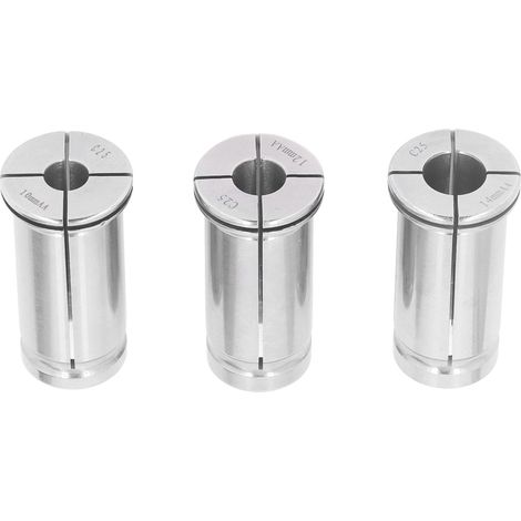 Jeu de 3 pinces C25, porte-outil de fraisage à queue droite, mandrin en acier à haute teneur en carbone pour tour CNC, 10 mm, 12 mm, 14 mm (1/5)