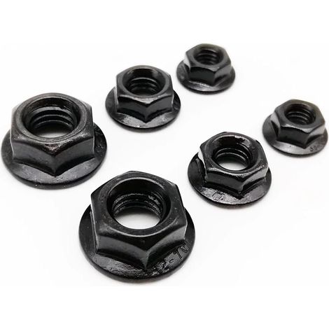 Frein-filet, 2/10 pièces M3 M4 M5 M6 M8 M10 M12 Noir Acier (1/5)