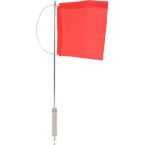 Windanzeiger, einheitliche Mastflagge für Segelboote, rote Edelstahl-Bootsflagge für Segelboote oder Yachten, 140 x 120 mm / 5,51 x 4,72 Zoll (1/5)