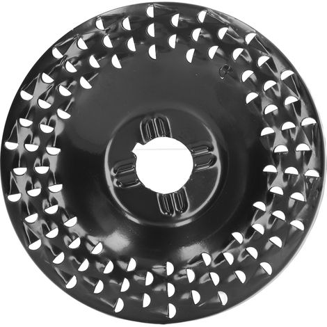 Disque à meuler à pointes en acier 65Mn, à trous multiples, pour le façonnage et la sculpture du bois, compatible avec les meuleuses d'angle. (1/5)
