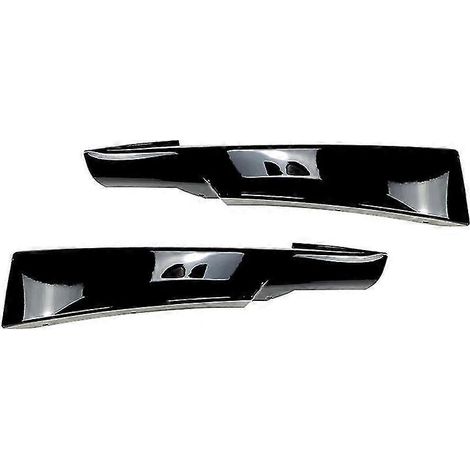 Frontstoßstangenlippe, Diffusor, Karosserie-Spoiler, Stoßstangenschutz für BMW 3er E90 E91 LCI M Sport 2009–2012 – Glanzschwarz