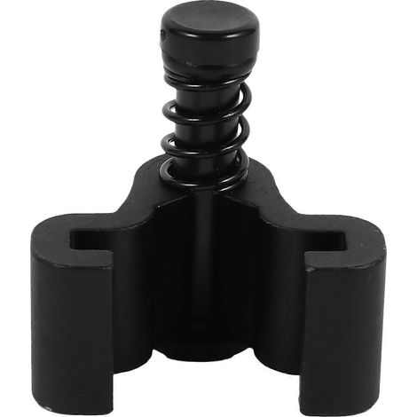 Quincaillerie pour porte de grange coulissante (1 pièce) : butées de porte noires, accessoires pour porte de grange (1/5)