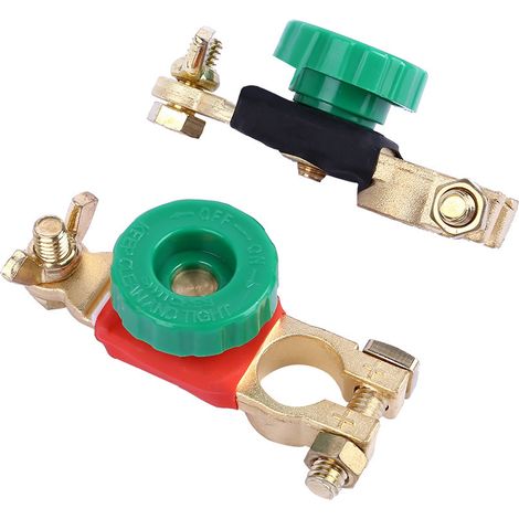 Battery terminals, battery clamps made of pure brass, black.