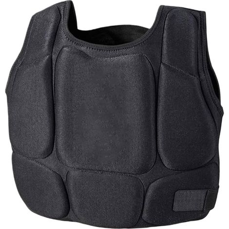 Protège-poitrine absorbant les chocs - Rembourrage en mousse - Tissu ergonomique - Pour adulte et enfant - En polyester respirant (1/5)