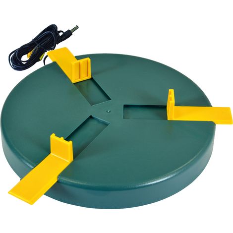 Chauffe abreuvoir Ø 30 cm – Résistance au gel jusqu'à -25°C – Isolation 15 mm PU – Longueur câble 2.20 m – Pour abreuvoirs jusqu'à 32 cm – Chick'A