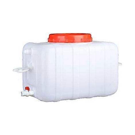 Réservoir d'eau en plastique de 100 L avec robinet de qualité alimentaire et de grande capacité pour l'extérieur. (1/5)
