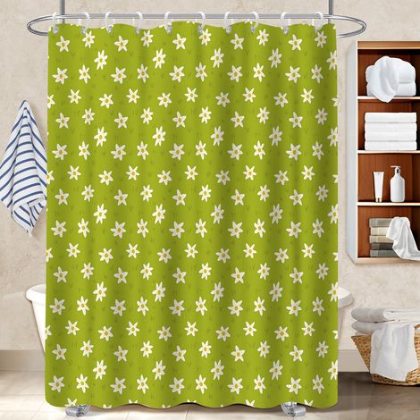 Rideau de bain 180x180 esthétique polyester pour salle de bain pour cabine de douche (1/5)