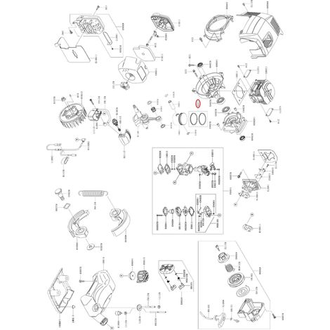 Kit de segmentos estándar KAWASAKI, diámetro 42,5 mm 014963
