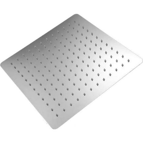 Pommeau de douche en acier inoxydable - Douche économique en eau, pommeau de douche carré, pommeau de douche universel effet pluie, filetage, pivotant à 360°, inclinable à 30° (1/5)