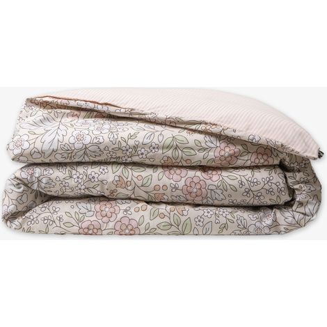 Parure de lit PIMPRENELLE 240 x 220 cm – 100 % coton 57 fils – Réversible (1/4)