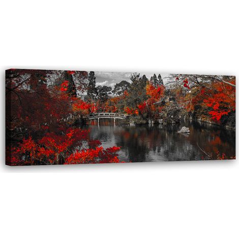 Tableau sur toile Jardin japonais 90x30 (1/5)