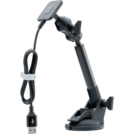 Crosscall – Kit de fixation et charge pour voiture X-Car Pro – Charge rapide 3.0 – Support ventouse et autocollant 3M – Orientation 360°