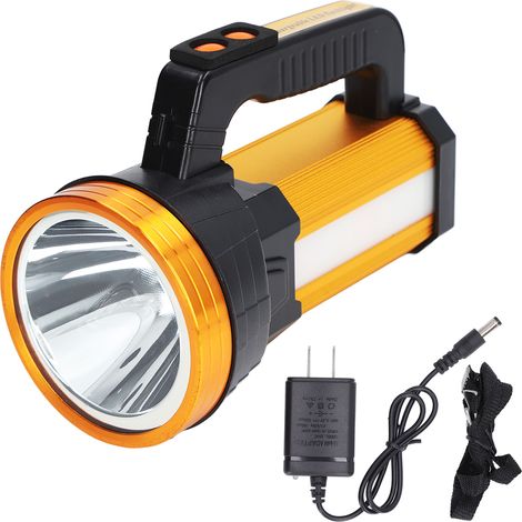 Lampe torche LED portable super puissante, projecteur rechargeable pour pêche extérieure, prise US 100V-240V (1/5)