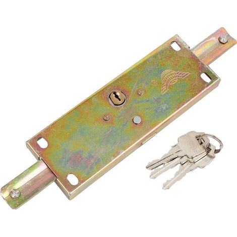 232mm Langes Lager Rolling Shutter Türschloss Bronze Ton avec 3 Schlüsseln (1/2)
