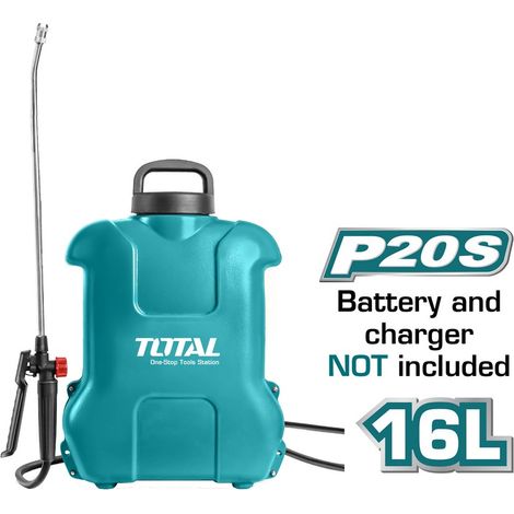 TOTAL - Pompa a Spalla a Batteria 16L - 5bar