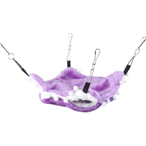 Hamac suspendu pour hamster écureuil violet, nid douillet d'hiver, cage-grotte (1/5)
