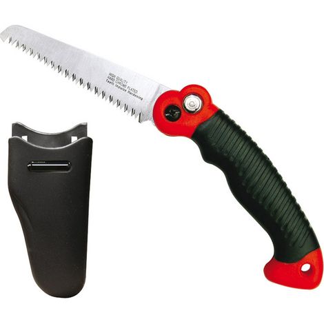 1PZ SEGACCIO PIEGHEVOLE CON PULSANTE E FODERO con lama mm. 120