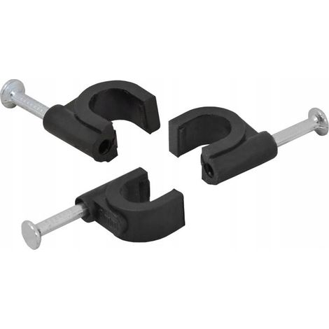 Support de câble rond flop O 8 noir (1/2)