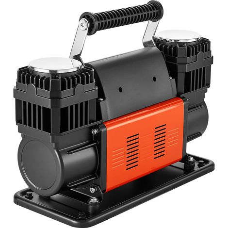 Compresseur d'air double cylindre 300 L/min 12V 150 PSI avec manomètre numérique et adaptateurs pour voitures et camions (1/5)