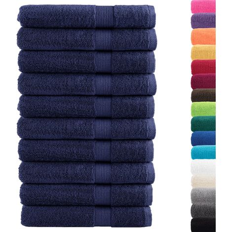 Serviettes de qualité supérieure SOLUND 10 pcs bleu marine CFW962390 (1/5)
