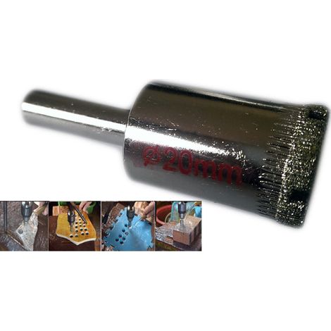 Perceuse Diamante Pour Porcelaine Verre Ceramique Marbre ø 20mm