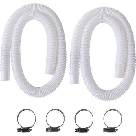 Tuyau Piscine 32mm, Tuyau pour Piscine Hors Sol, 150cm/59in Tuyau de Rechange (1/5)
