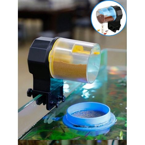 1 Distributeur automatique intelligent temporisé, adapté à l'alimentation automatique pour aquarium, Dispositif d'alimentation pour aquarium, bleu (1/5)