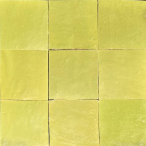 Carrelage sol et mur BEJMAT TRADITIONNEL GIOIA artisanal manuel marocain CARRE 10x10cm Rainette - 07 Rainette - 07 - - boîte de 1 m2