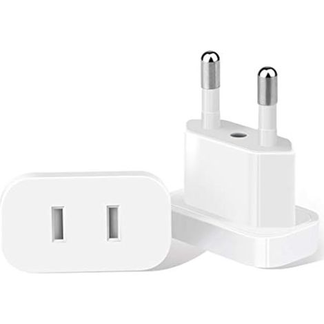 4MM Prise américaine vers Prise UE Prise Chargeur de Voyage Adaptateur de Prise de Courant USA vers Europe Prise de convertisseur de Charge de règlement européen (1/5)