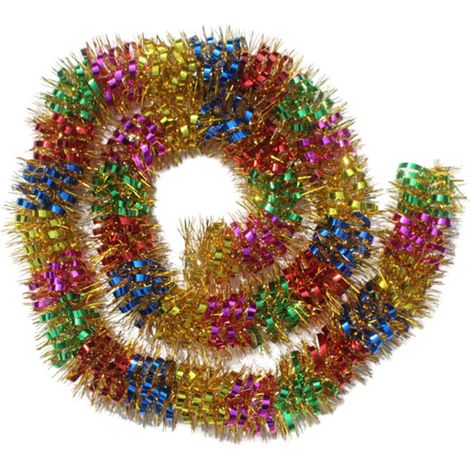 Guirlande de Noël en guirlande métallique noire, guirlande de guirlande en aluminium, décoration murale, guirlande de rubans pour sapin de Noël, décorations de fête d'anniversaire (1/5)