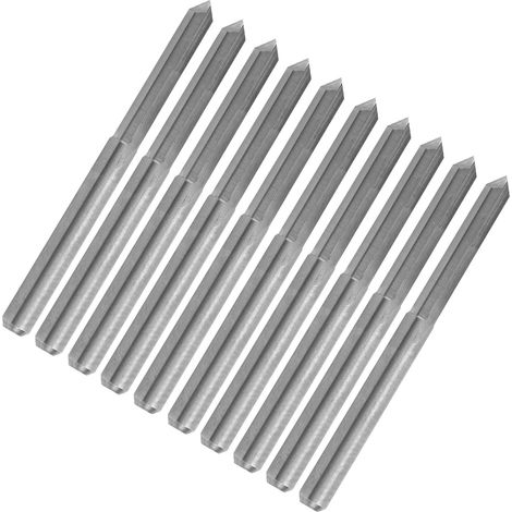 10 fraises à bois CNC de 3,175 mm en acier au tungstène, fraises à graver, angle de 90° x 0,1 mm (1/5)