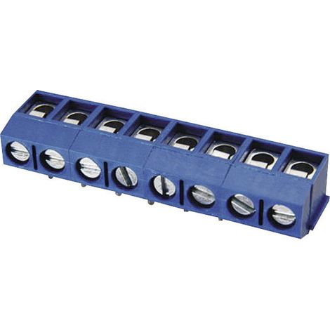 Bornier à vis Degson DG301R-5.0-03P-12-00AH-1 2 mm² Nombre de pôles 3 bleu 1 pc(s)