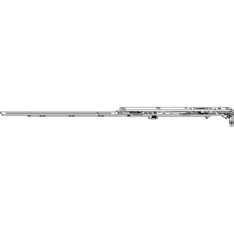 MACO MM Winkelbandschere mit Sparlüftung Gr. 600 silber rechts (211675)