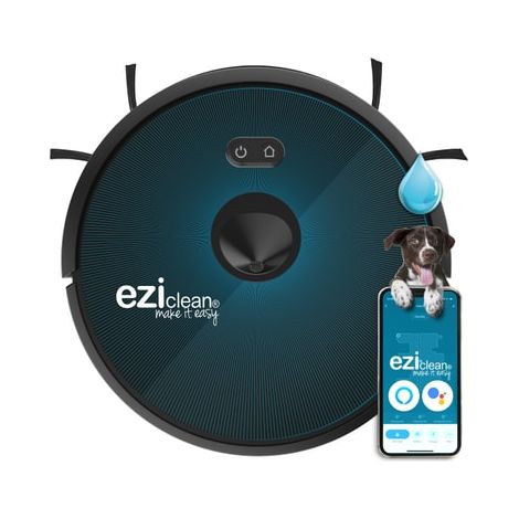 Aspirateur robot EZICOM AQUACONNECTX650 – Aspiration intelligente – Autonomie 120 min – Chargement rapide en 3h – Compatible avec application mobile – Eziclean