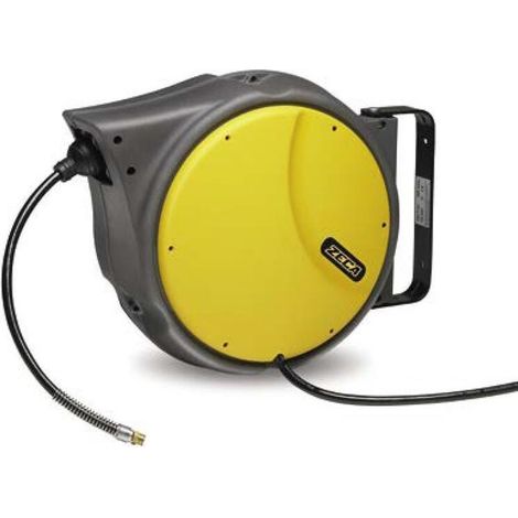 Pneumatischer Schlauchaufroller zeca 16 Meter schwarz Polyurethan