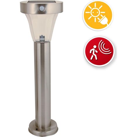 Velamp SL420 Malis XL Lampada da Terra LED con Sensore di Movimento 220 lumen IP44 colore Grigio (1/3)