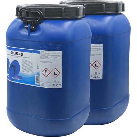 Cloro granulare Dicloro 56% trattamento rapido manutenzione acqua piscina kg 50