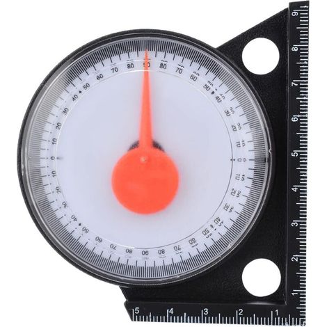 Mini inclinomètre Outil de Mesure rapporteur de Niveau d'inclinaison détecteur d'angle clinomètre mètre d'angle de Pente avec Base magnétique (1/5)