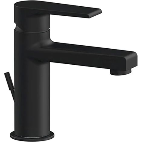 Miscelatore lavabo nero opaco Mariani serie Artic scarico incluso (1/4)