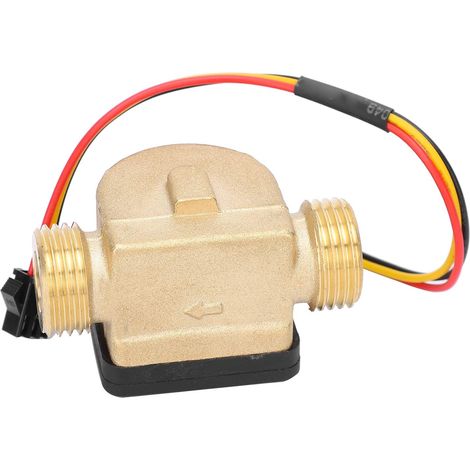 G1/2in mâle capteur d'eau compteur en laiton Hall mètre DC 3-24 V pour chauffe-eau Machine à carte de crédit (1/5)