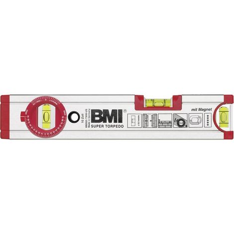 BMI 692025TWM Niveau à bulle magnétique avec aimant 0.5 mm/m R326861 (1/2)