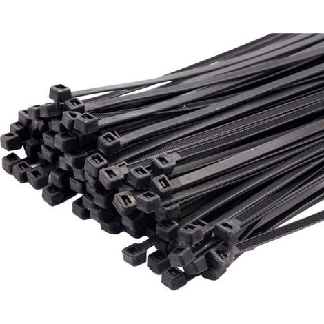 100x serre-câbles 300x3,6mm noir fixation de câble sangle de câble serre-câble industrie (1/2)