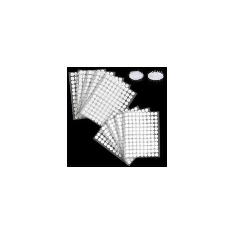 1080 x rayures rondes, double face 540 paires de crochets et boucles adhésifs Velcro de 10 mm pour les rayures pour le bricolage, l'artisanat et plus encore (1/4)