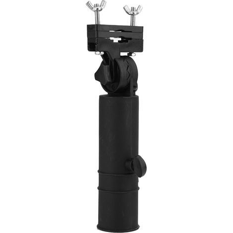 Support universel parapluie noir pour chariot de golf, fixation facile sur poignées de poussette ou landau (1/3)