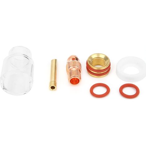 Torche de soudage TIG-9/20 avec lentille à gaz, pince et buse en verre, kit pour électrodes tungstène 1,6mm, 2,4mm et 3,2mm, accessoires de soudage professionnels. (1/5)